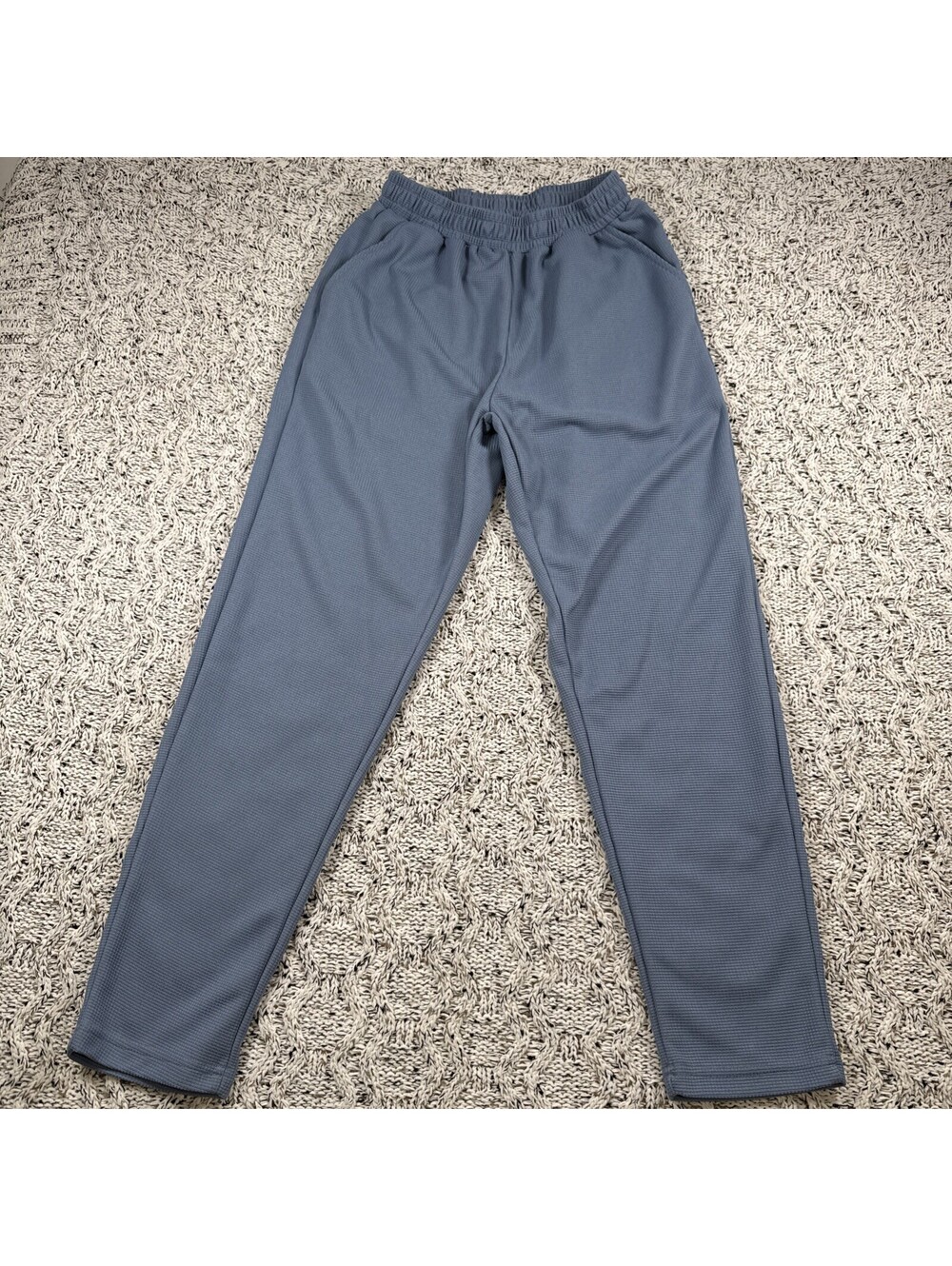 SHEIN Men’s Sweatpants Size S Fleece Joggers Blue Casual Gym Workout Solid Pants